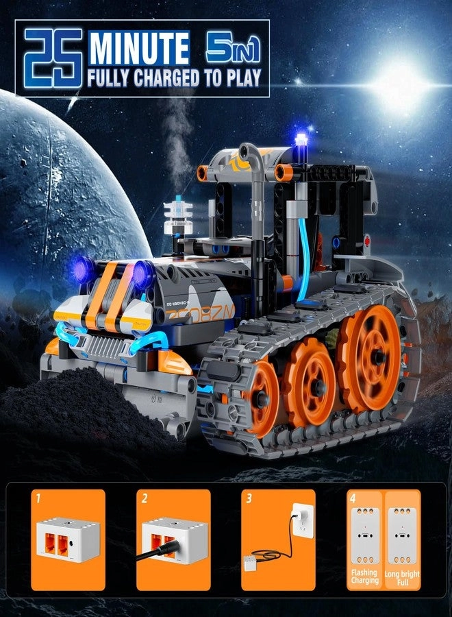 5-in-1 STEM Building Set - Remote & App Controlled Coding Kit