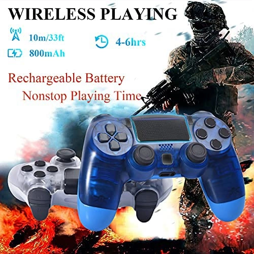 Game Controller + Remote Control - Blue and Red P-4