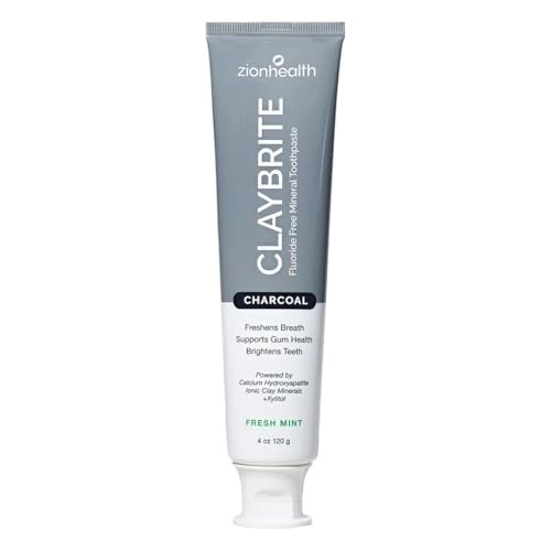Zion Health Adama Minerals Activated Charcoal Natural Mint Toothpaste 4 Oz.
