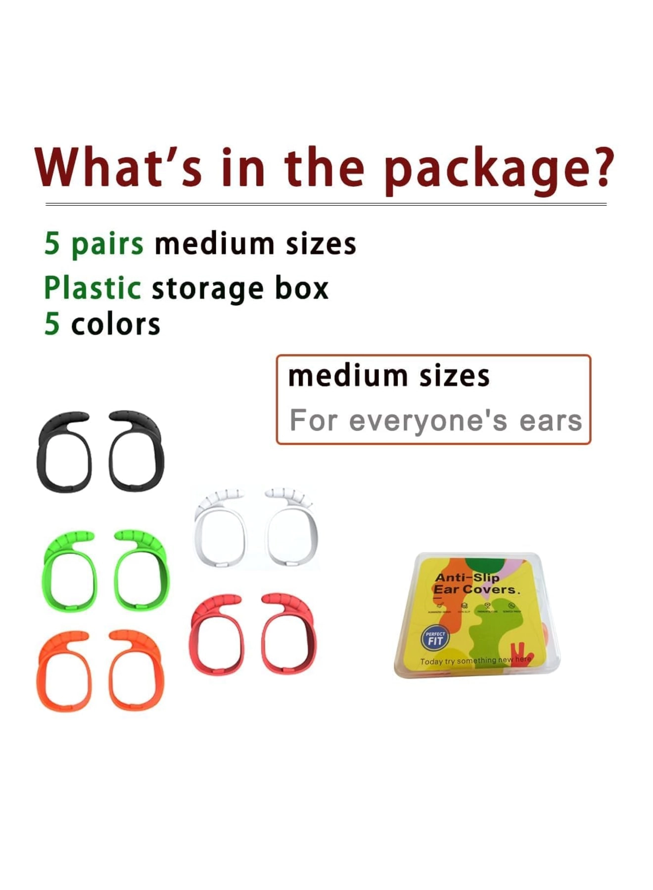Ear Covers for Momentum True Wireless 3 - 5 Pairs Anti-Slip Secure Fit
