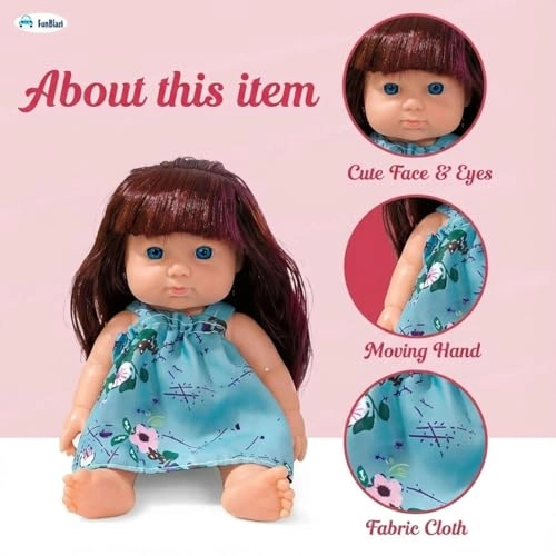 Beautiful Girl Doll - 17 cm Silicone White Dress