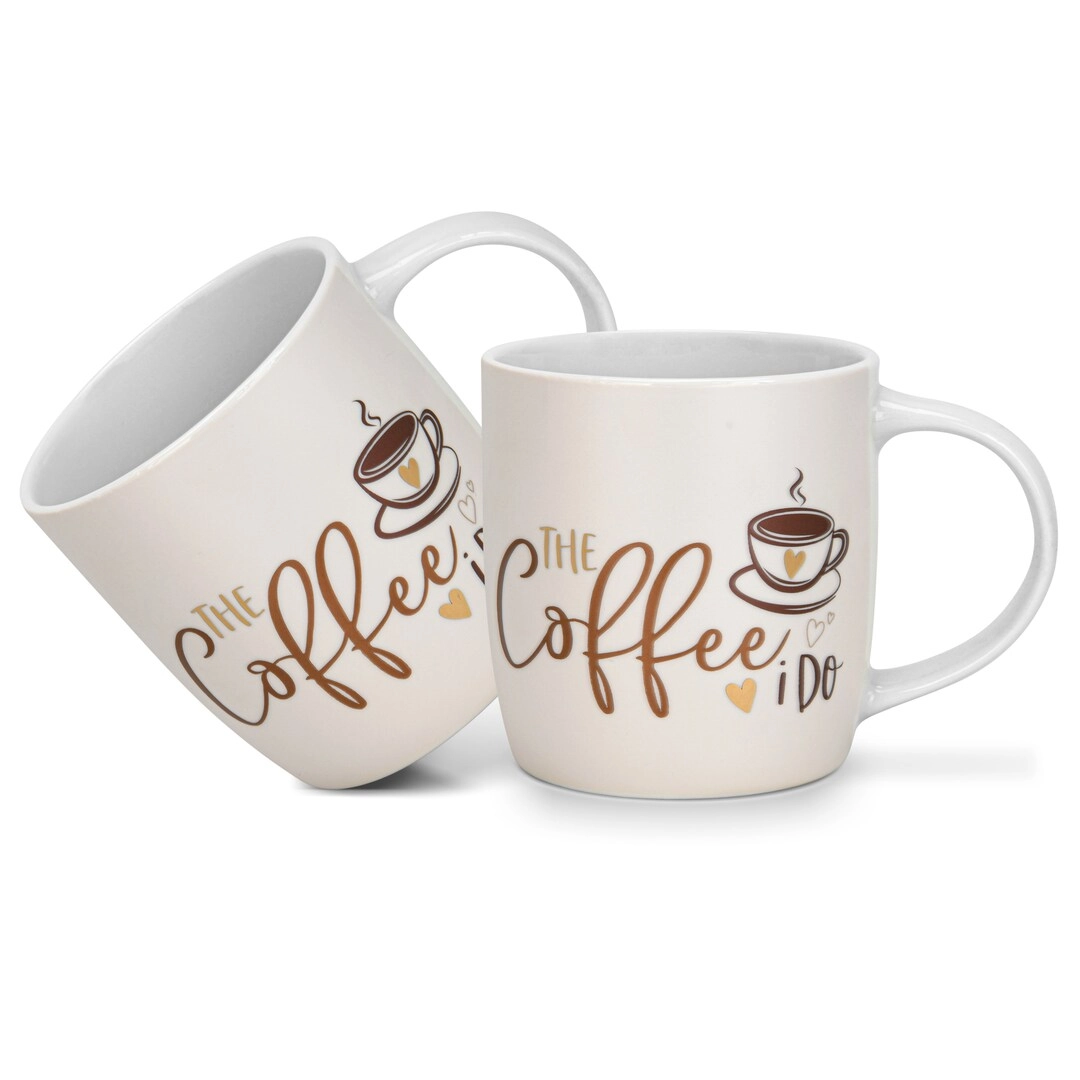 FISSMAN KITCHENWARE The Coffee I Do Mug - 2 pcs - 310 ml