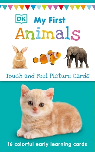 DK My First Touch And Feel Picture Cards: Animals Cloth Book - 1 - 2 years