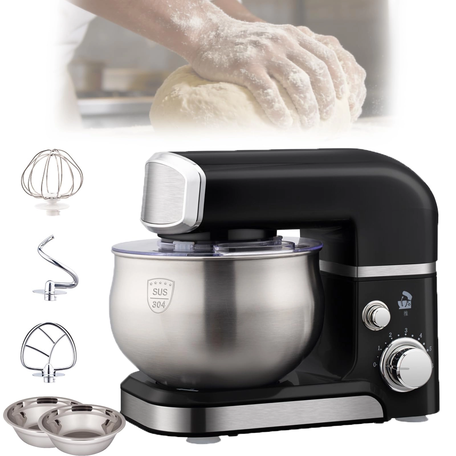 BLSOJEET Multifunctional Stand Mixer - 3.5L 600W
