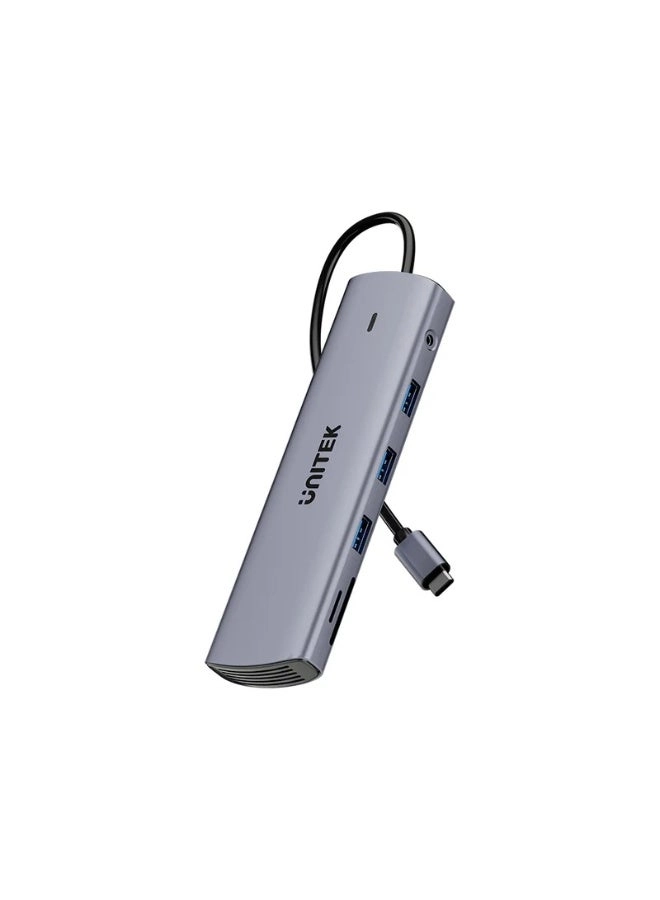 D1113A - 9-in-1 USB-C Hub 3x USB-A 5Gbps HDMI 4K@30Hz PD 100W