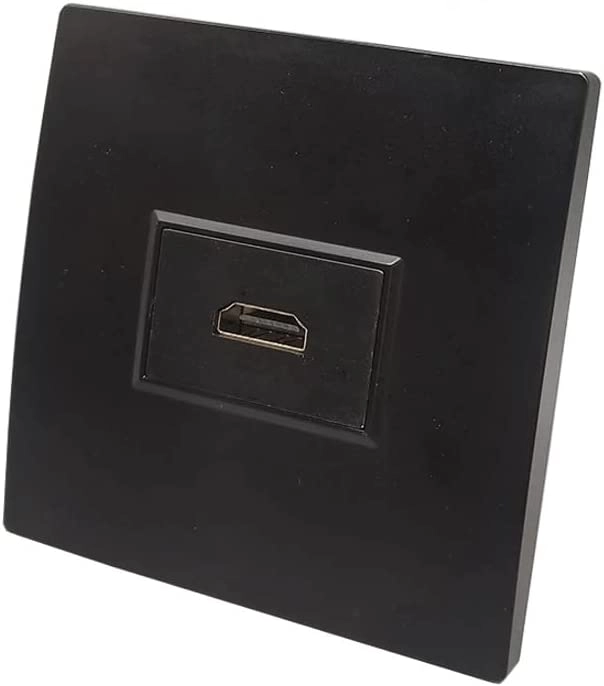 Divine Plus Trading LLC HDMI faceplate with angle module - Angled HDMI2.0 female to female