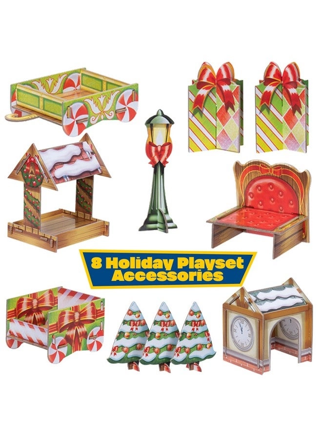 Gift Figure Playset - 16 Toy Figures & 8 Accessories 24 pcs