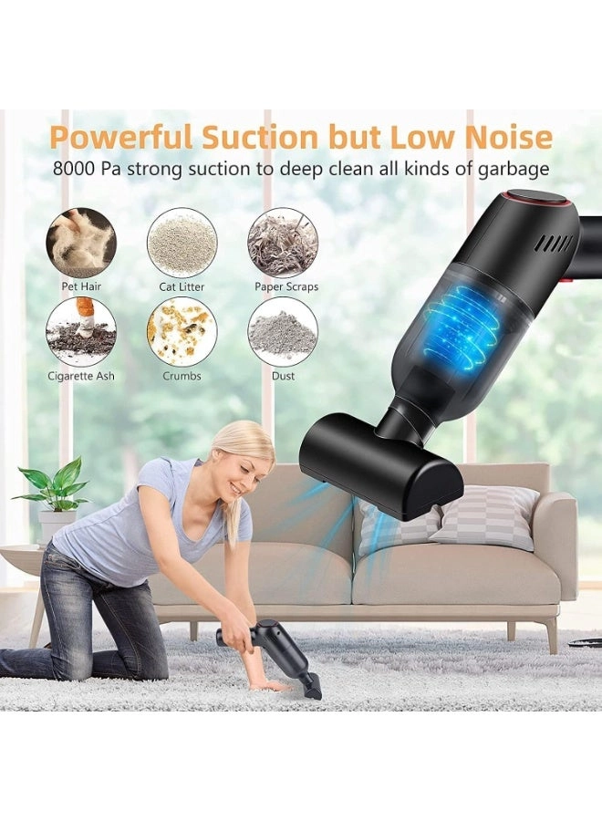 Cordless Handheld Vacuum Cleaner - two 2000 mAh lithium batteries