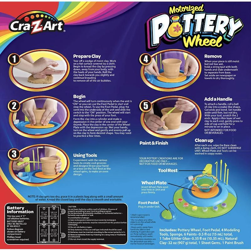 Motorized Pottery Wheel - Plastic