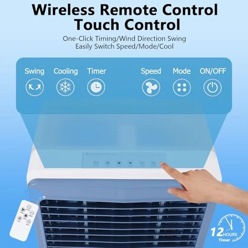 Evaporative Air Cooler - 3500 CFM 13.2 Gallon