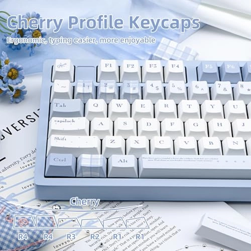145 Keys PBT Keycaps - ANSI & ISO only keycaps