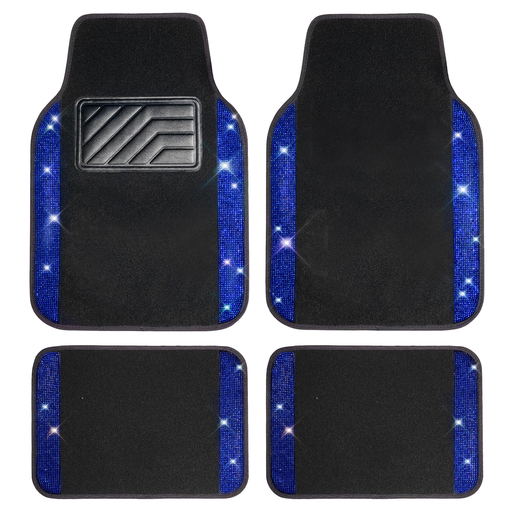 Bling Diamond Car Mats - 4.0 Count Universal Fit