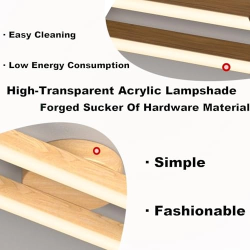 Modern Long LED Dimmable Ceiling Light - 2700K/4500K/6500K