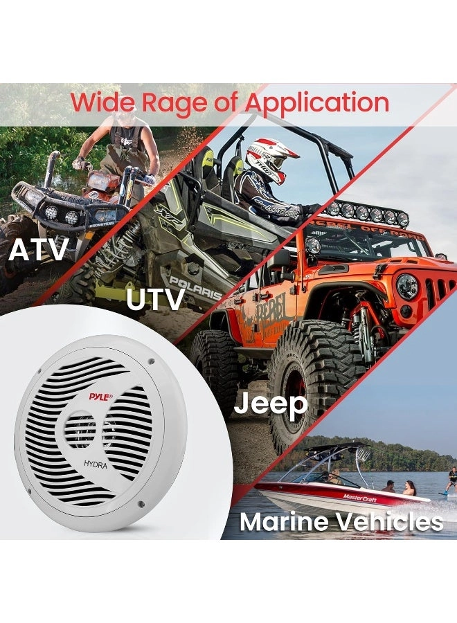 Dual Marine Speakers - 6.5 Inch 120 Watt