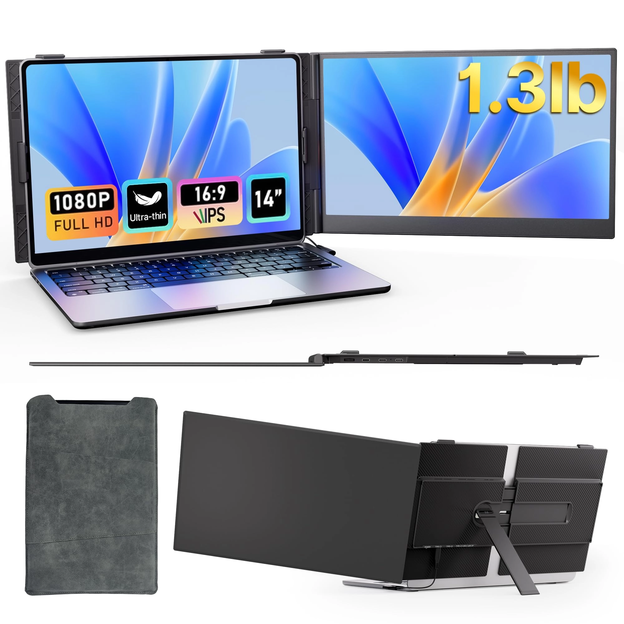 SIUT Laptop Screen Extender Monitor - S8 14 Inches 1920x1080