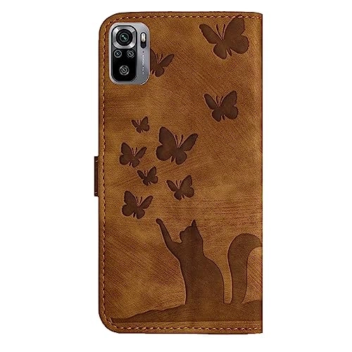 Cute Cat Case Wallet for Xiaomi Redmi Note 10 4G