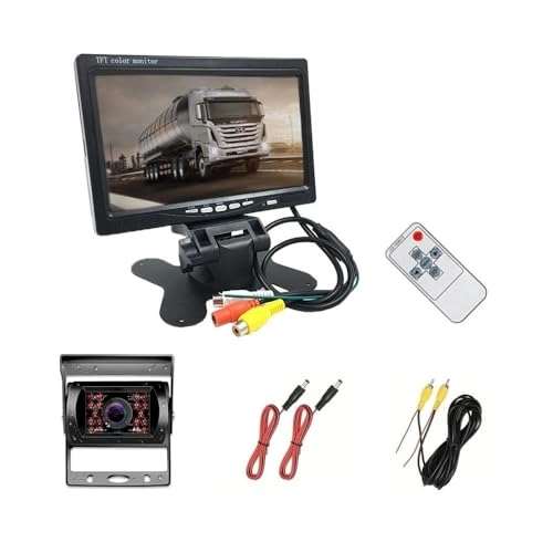 TFT Monitor - 7 Inch 800 x 480 + Car Reversing Camera - 1080 x 720 pixels Night vision 10M Cable
