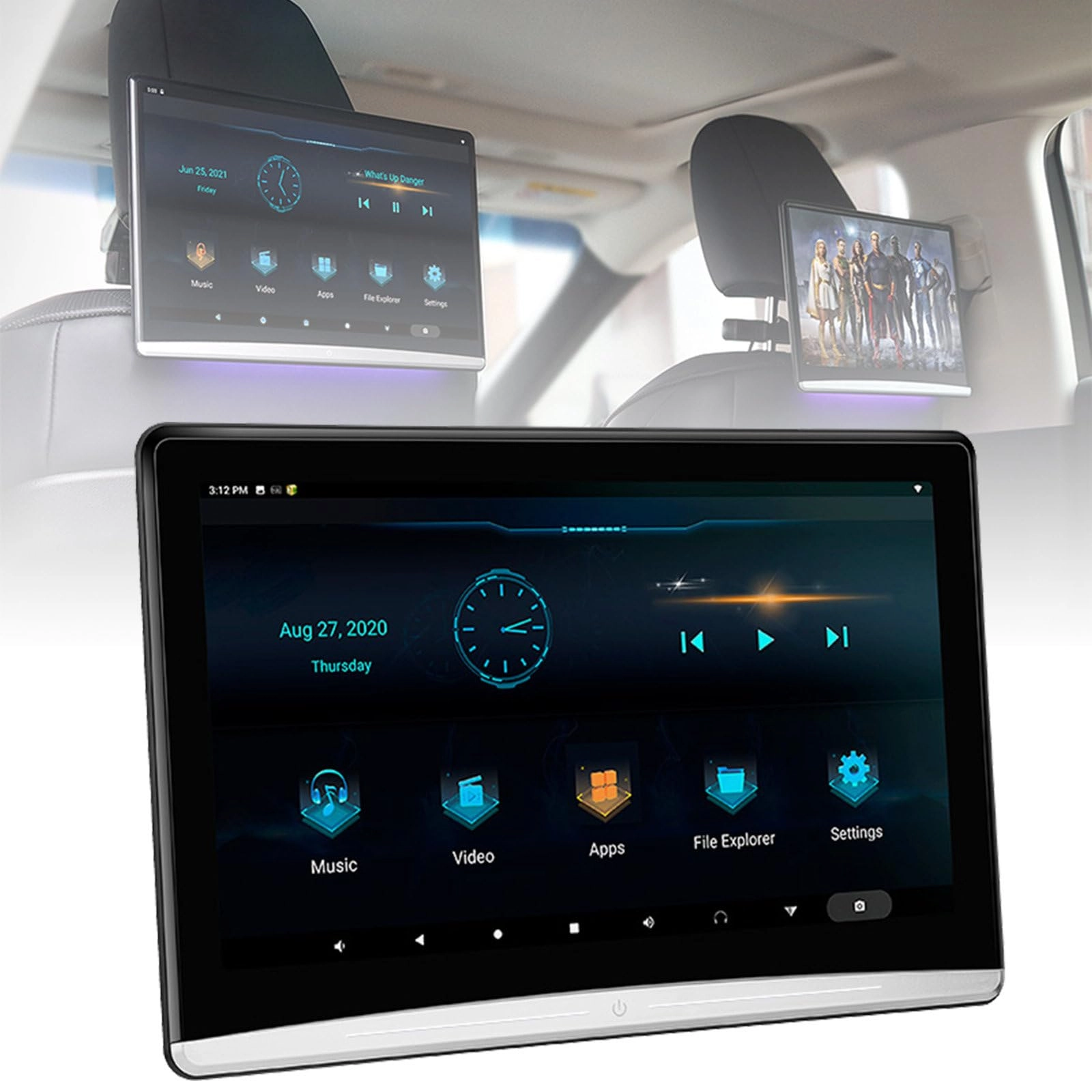 Car Headrest Display - 10.6in