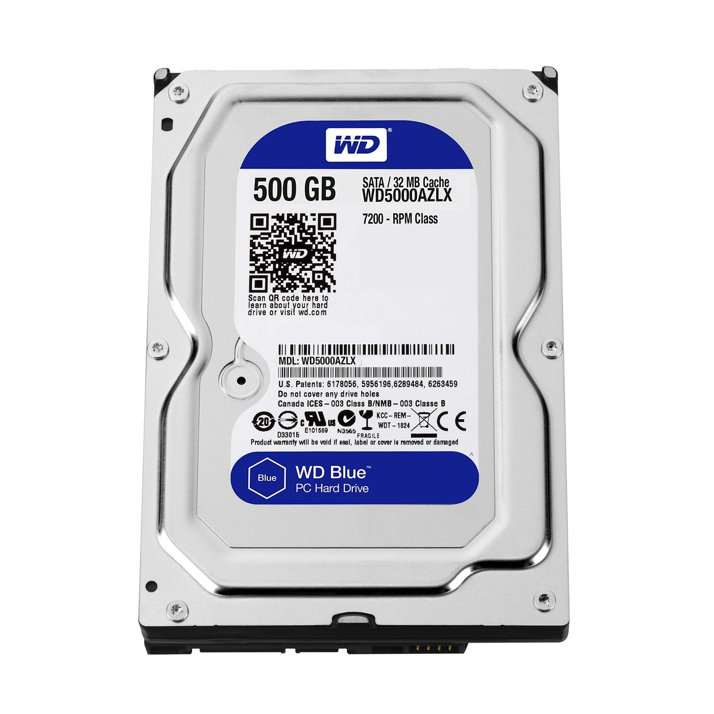 WD Blue 3.5" 7200rpm 32MB SATA 6Gb/s (WD5000AZLX) - 500GB