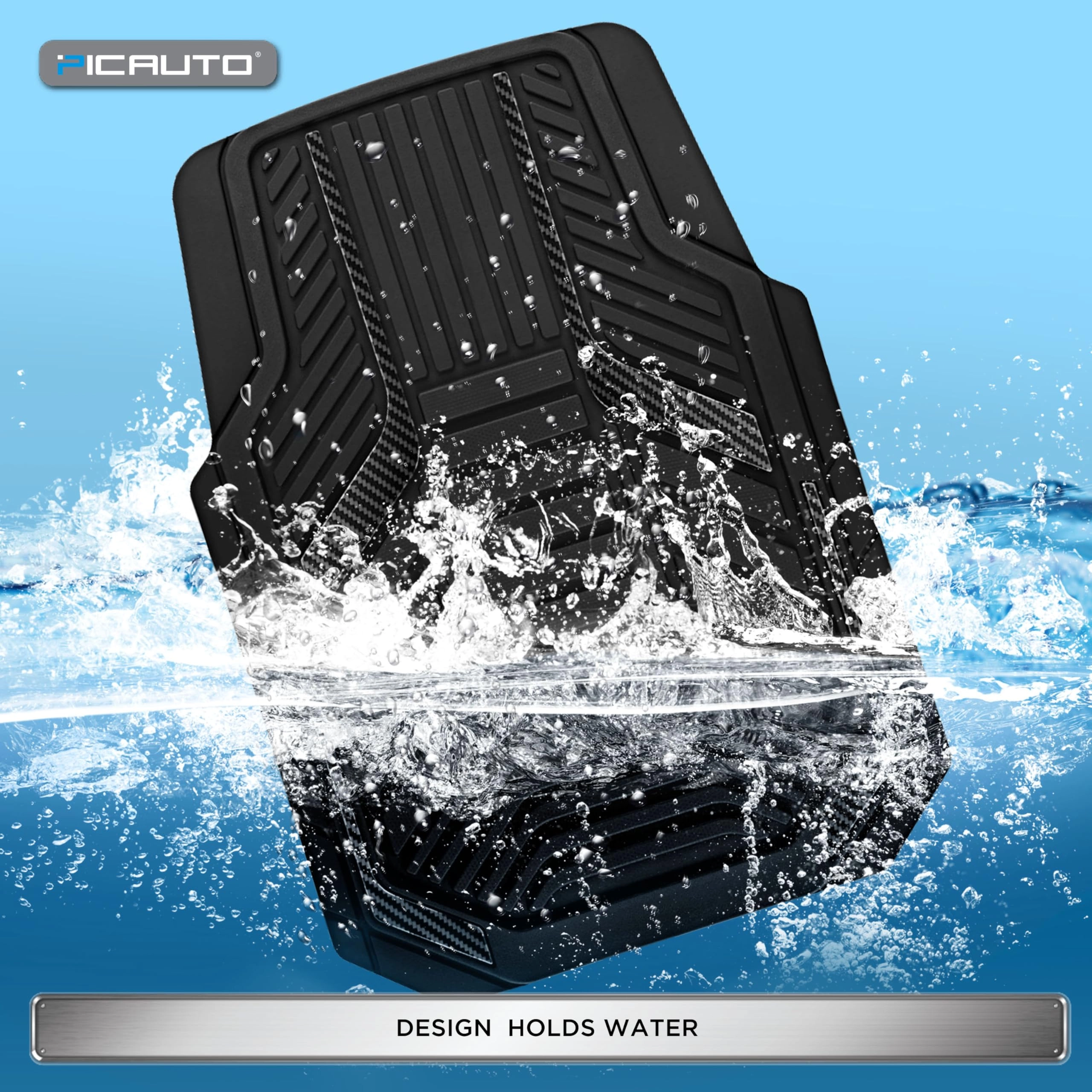 Heavy Duty Rubber Floor Mats - Pink Universal Fit