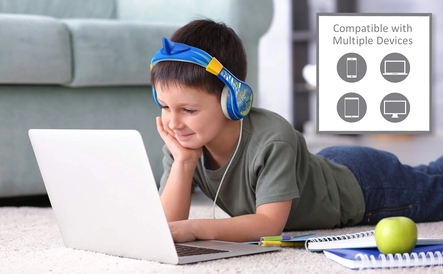Baby Shark Wired Headphone