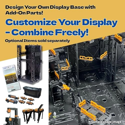 Plastic Model Display Items Set - 2 side wall panels and 2 alligator clips