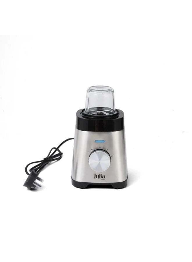 2-in-1 Electric Blender - Stainless Steel Design