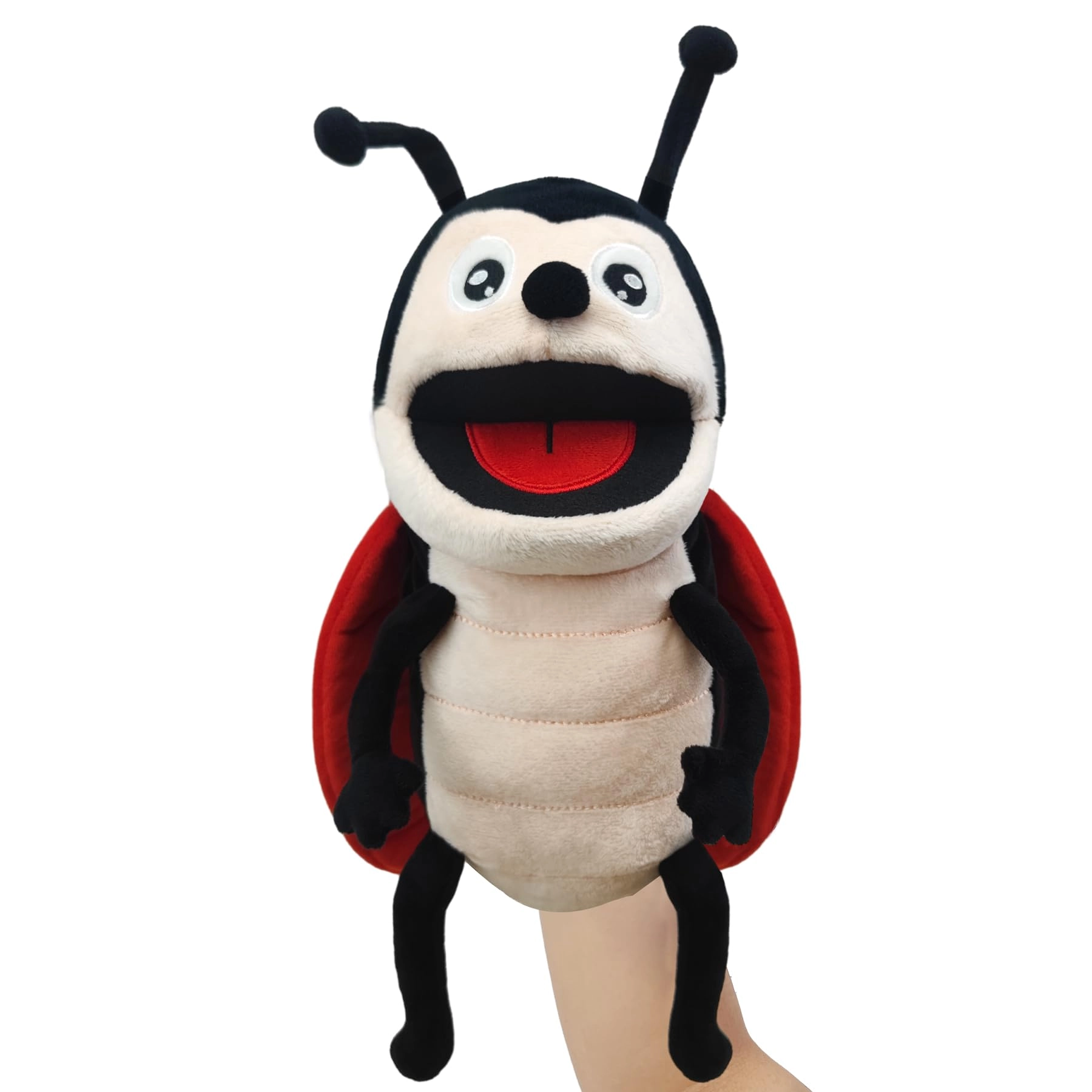 JUSTQUNSEEN Hand Puppet - 13" Ladybug