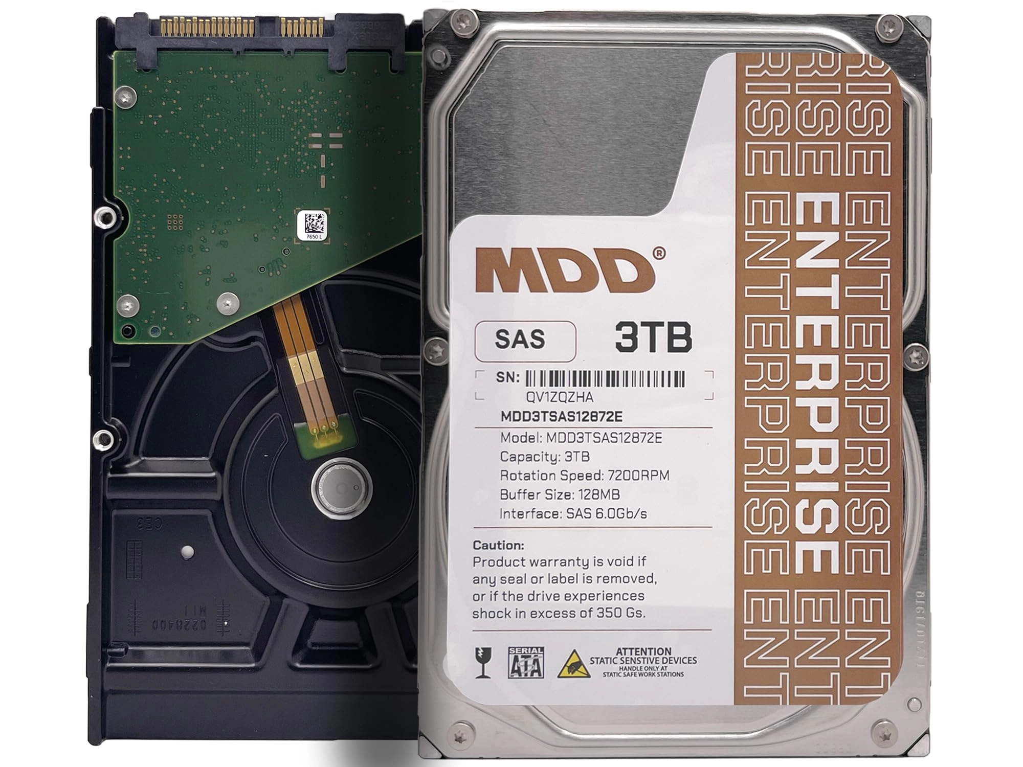 MDD MAXDIGITALDATA 3.5" 7200rpm 128MB SAS 6Gb/s (MD3TSAS12872E) - 3TB