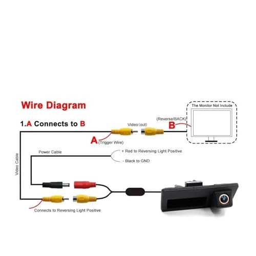 HD Car Rear View Camera - Wire AHD1080P