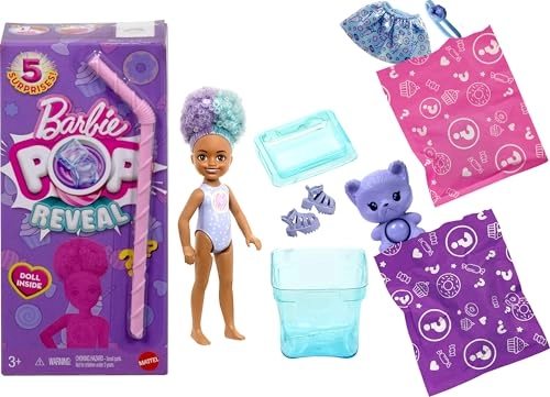 Barbie Pop Reveal Chelsea - 5 Surprises Scented Colour Changing Ages 3+