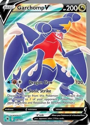 Pokemon USA, Inc. Anime Garchomp V 178/189 - Astral Radiance