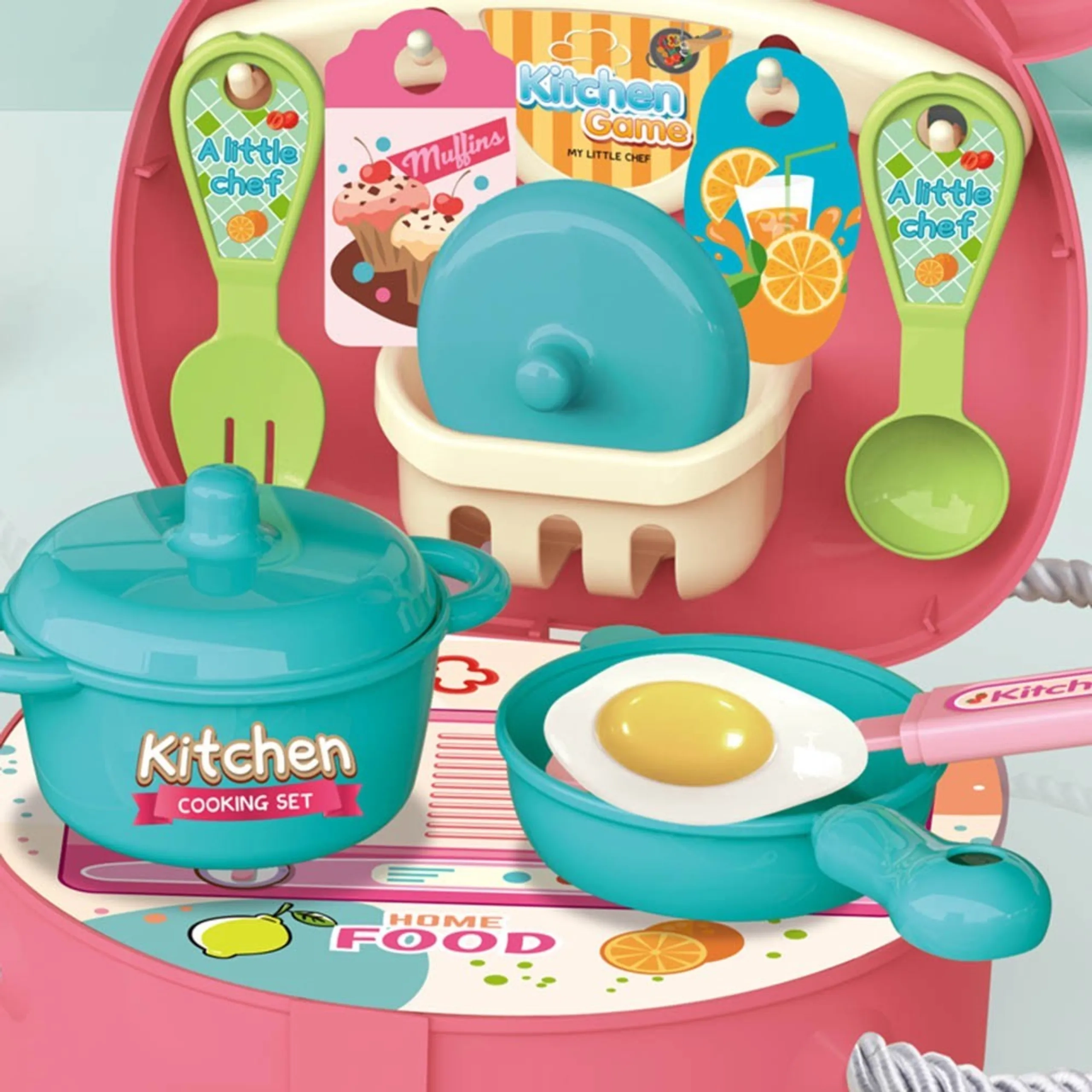 Kitchen Backpack Set - Pink