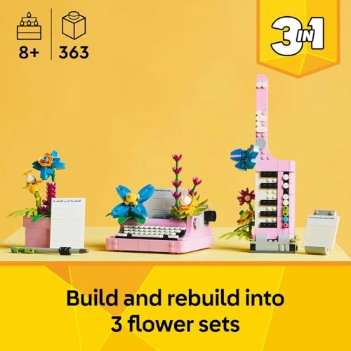 Creator 3in1 Typewriter with Flowers (31169) - 8+ years
