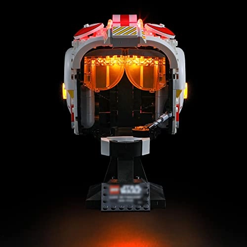 Led Lighting Kit for Star Wars Luke Skywalker(Red Five) Helmet - for LEGO 75327