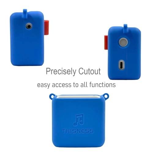 Silicone Case - Blue for Yoto Mini + Card Tabs&Rings - 200 pcs 10 rings