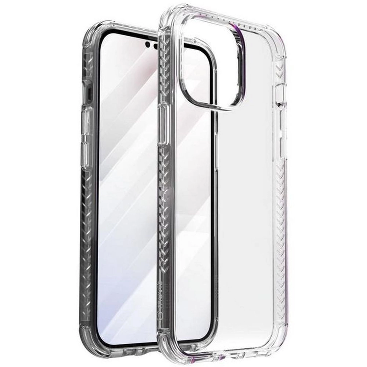 Muvit Shockproof Case - Plastic Back Case for iPhone 14 Pro Max