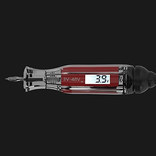 Digital LCD Circuit Tester - 3-48V Alligator Clip
