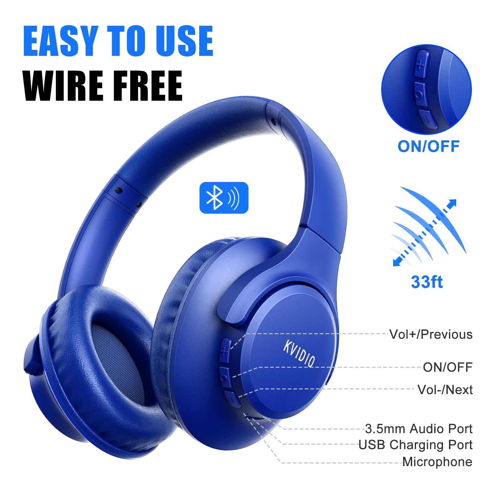 Bluetooth Headphones Wireless Headphone