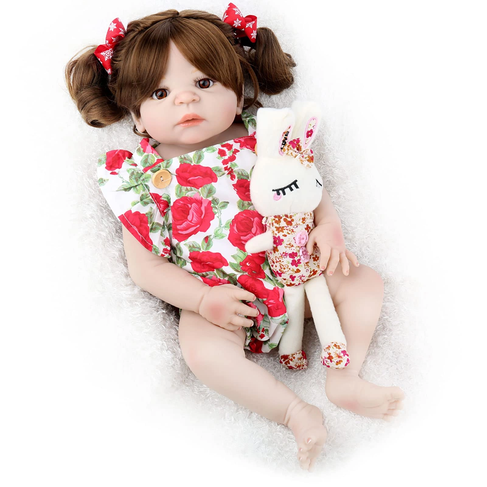 Reborn Baby Doll - 55cm 22" Vinyl Cotton Body