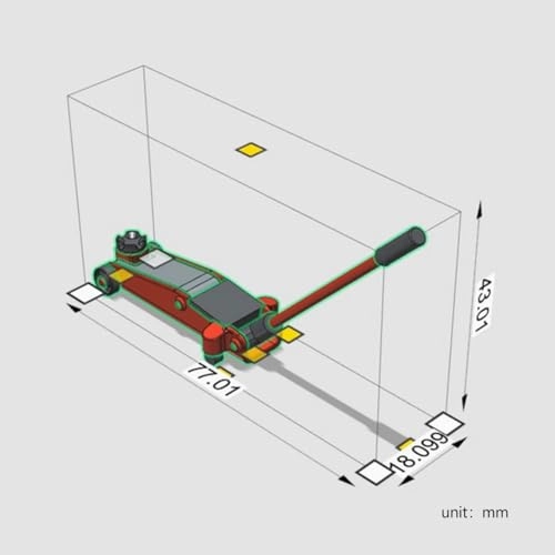 Car Repair Floor Lifter - 1:18 Fits seamlessly with other models of 1:18 scale car repair equipment, creating realistic scenes