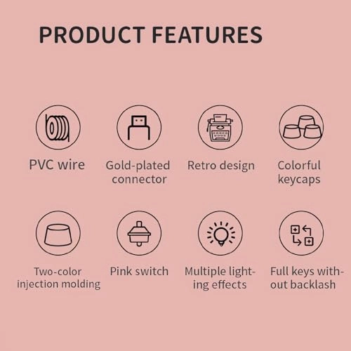 Cute Keyboard - 104-Key Layout Wired