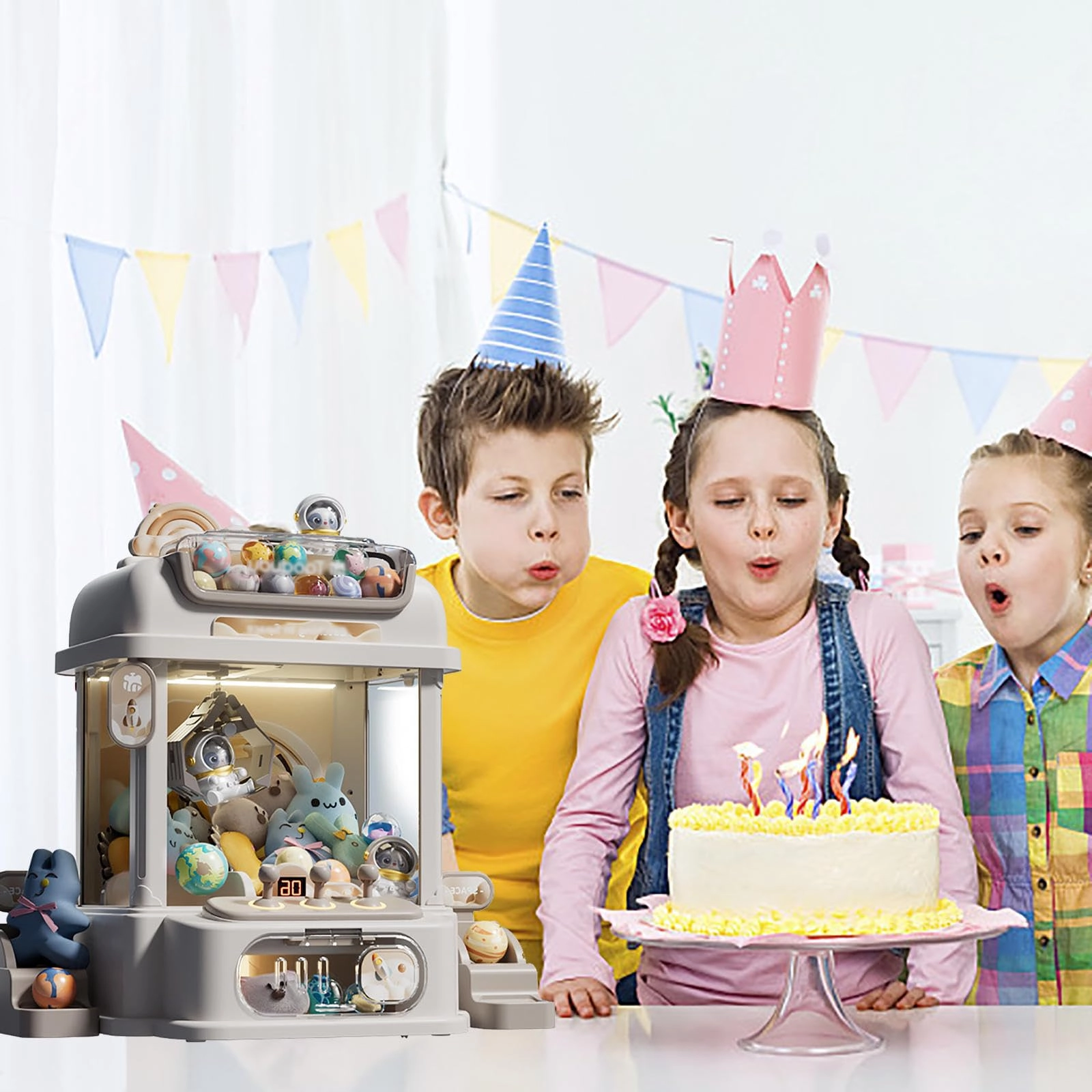 Claw machine - mini remote control 2 Panda dolls