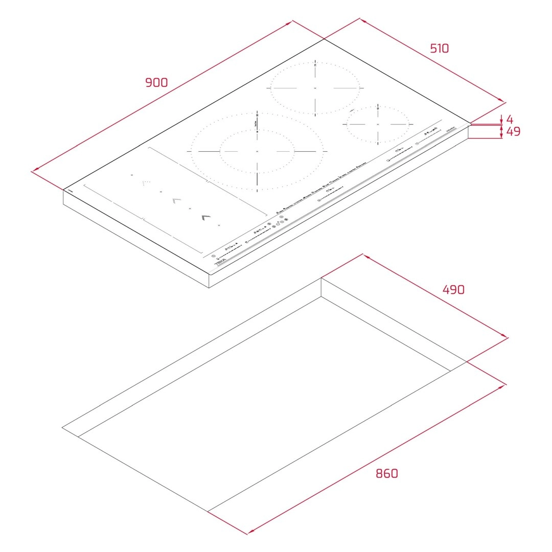 MasterSense IZS 97630 Induction hob