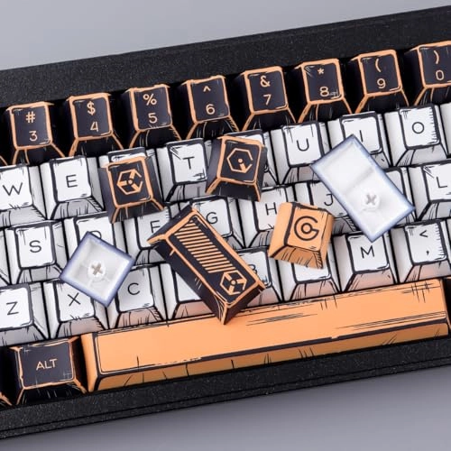 PBT Manga Keycaps - US Wired