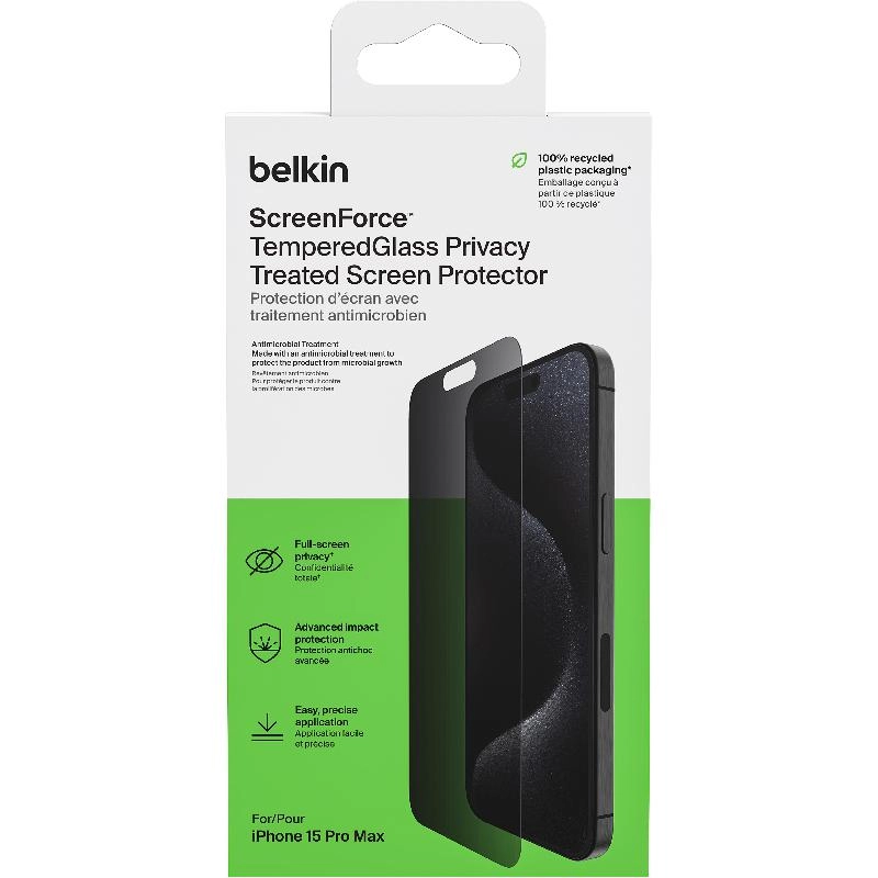 Privacy Tempered Glass Screen Protector for iPhone 15 Pro Max