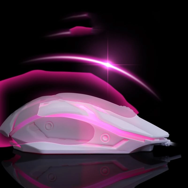 Ergonomic Backlit Gaming Mouse - Wi-Fi