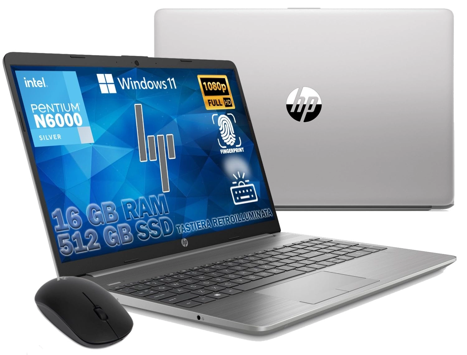 HP 250 G9 - 15.6'' N6000 16GB DDR 512GB SSD