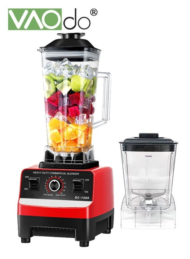 VAOdo Professional High Speed Countertop Blender - Stainless Steel Blades Dishwasher Safe