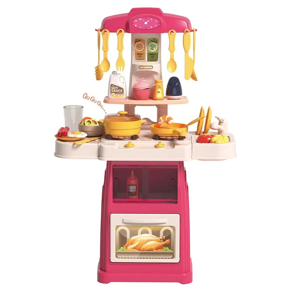 Little Angel Kids Kitchen Pretend Play Cooking Set - 44 pcs (5551007-899-270)